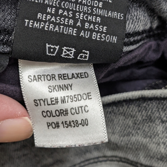 Hudson Sartor Relaxed Skinny Distressed Edgy Graphic Jeans - Picture 11 of 14